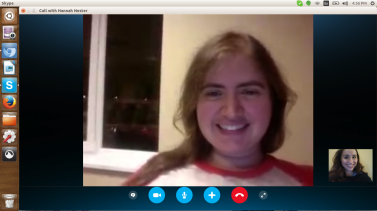skyping with hannah